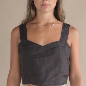 MATE the Label Black Camisole Top